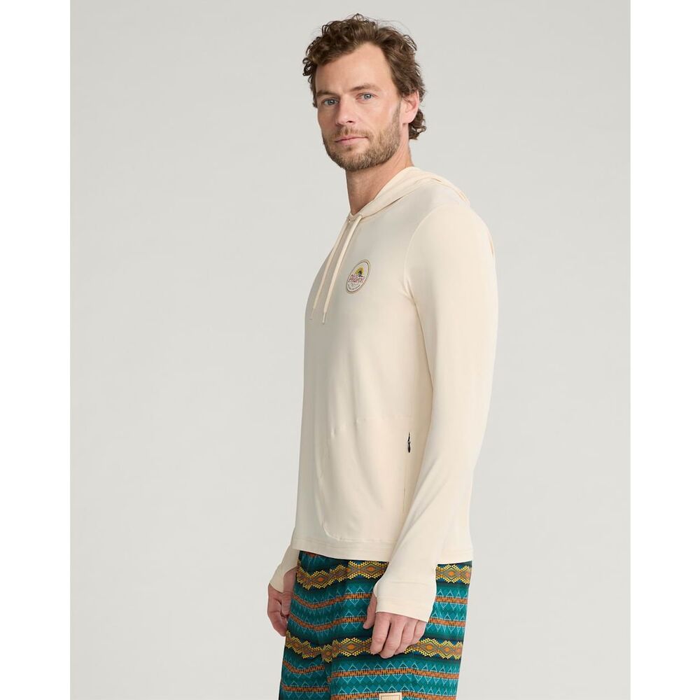 Pendleton Haystack Rock Graphic Long-Sleeve Hoodie Rashguard Sandshell Large - Picture 3 of 8